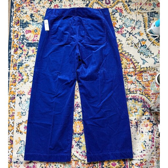 Maeve Anthropologie Colette Corduroy Wide-Leg Pants Womens Size 18W Blue Boho - Picture 9 of 10